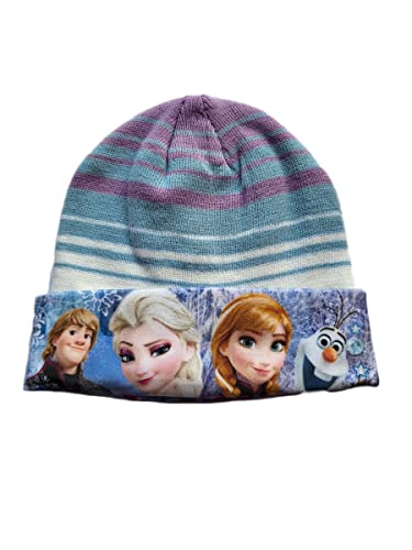 OSAB 44020 Kinder Baby Beanie Mütze DISNEY FROZEN Die Eiskönigin Anna Elsa Babymütze (lila, 52cm) von OSAB