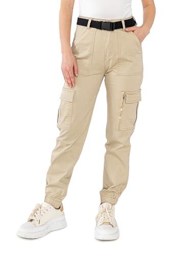 OSAB 88083 Damen Cargo Hose Jeans Skinny Baggy Hose Boyfriend Slimline Pants von OSAB