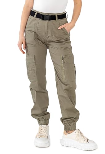 OSAB 88083 Damen Cargo Hose Jeans Skinny Baggy Hose Boyfriend Slimline Pants von OSAB