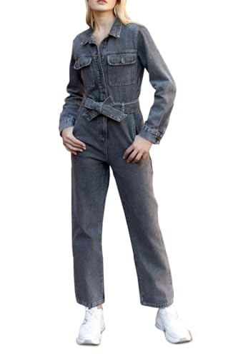 OSAB 88093 Casual Damen Jeans Hose Overall Einteiler Jumpsuit Denim Pants Slim Pants von OSAB