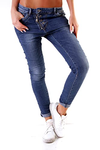 OSAB N10068 Damen Jeans Hose Boyfriend Haremsjeans Slimfit Röhre Damenjeans Pants von OSAB