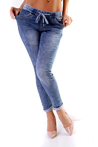 OSAB N11419 Damen Jeans Hose Boyfriend Haremsjeans Gummibund Jogg-Style Pants von OSAB