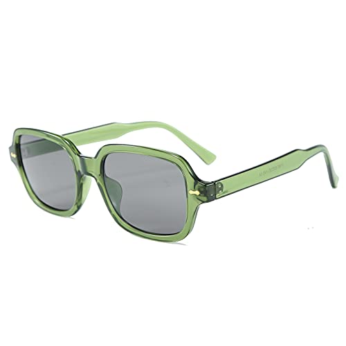 OSAGAMA Vintage Retro Sonnenbrille für Damen Herren Fashion Square Sonnenbrille Fashion Grün von OSAGAMA