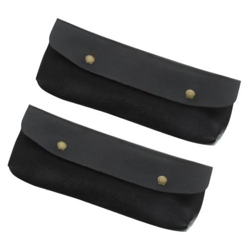 2 Stück Kosmetiktaschen aus PU Multifunktionale Make Up Pinsel Halter und Stiftetui für Reise für Schminkutensilien und Bürobedarf von OSALADI