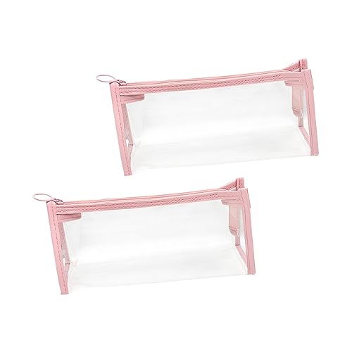 OSALADI 1 Satz 1Set Schreibwarenetui Kosmetiktasche Kosmetiktasche Student Schreibwarentasche Reise Make Up Tasche Reise Make Up Tasche Klare Kulturtasche Schreibwarenbeutel Make Up 2 Stück von OSALADI