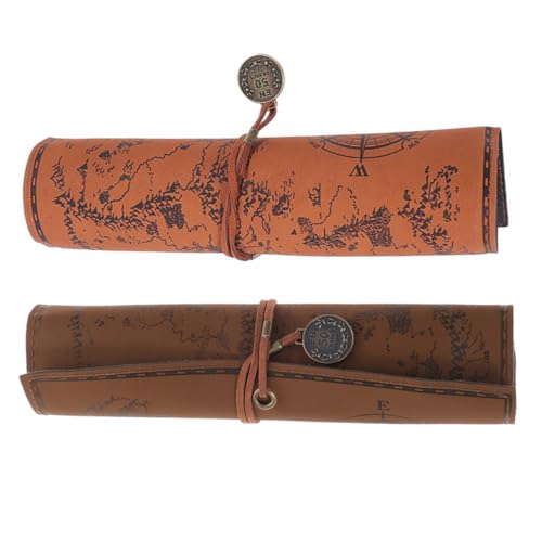 OSALADI 1 Satz Retro Canvas Pen Bag Schreibwarenkoffer Veranstalter Für Tragbar Studenten-stifttasche Federmäppchen Kleine Bleistifttasche Stiftbeutel Etui Stiftwickeltaschen Leder 2 Stück OSALADI 1 Satz Retro Canvas Pen Bag Schreibwarenkoffer Veranstalter Für Tragbar Studenten-stifttasche Federmäppchen Kleine Bleistifttasche Stiftbeutel Etui Stiftwickeltaschen Leder 2 Stück von OSALADI