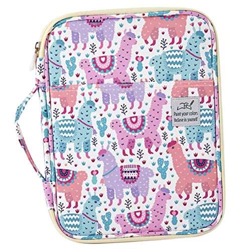 OSALADI 1 Stück Schreibbeutel mit Bleistiftbeutel Tasche für Zeichenstifte Schreibwarenkoffer Kunst Zeichnen von Bleistiften Federmäppchen Etui Hochwertiges Oxford-Tuch Zufällige Farbe von OSALADI