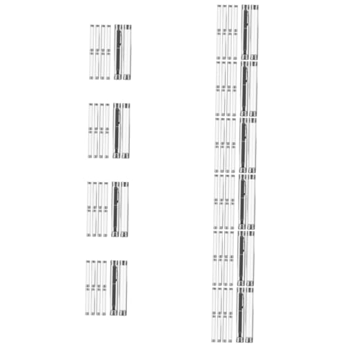 OSALADI 10 Sätze Zylindrische Stiftbox Behälter Für Stifttuben Klares Federmäppchen Stiftaufbewahrungsröhrchen Aufbewahrungshüllen Für Einzelne Stifte Einzelner Stift Acryl 10 Stück * 10 von OSALADI