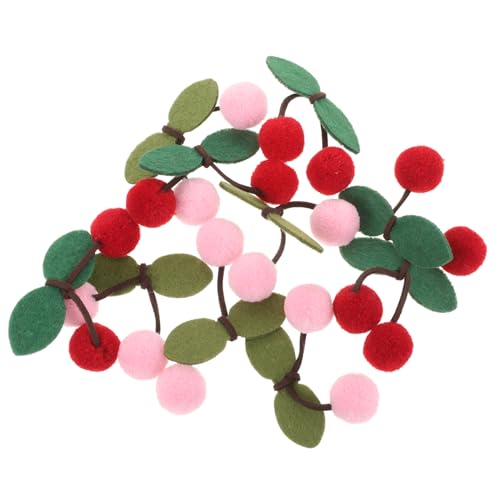 OSALADI 10 Stück Kirsch Haarspangen Haarspange Kirsch Haarnadel Süßer Haarschmuck Süße Haarnadeln Kirsch Haarschmuck Obst Haarnadel Garn von OSALADI