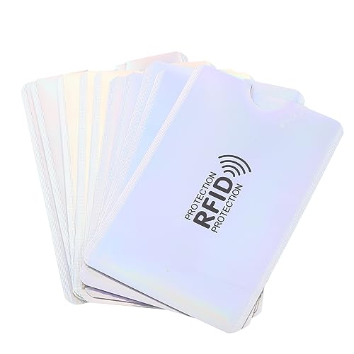 OSALADI 10 Stück RFID Blockierende Kreditkartenhüllen Antimagnetische Ausweishüllen Schützend für Id Karten und Kreditkarten Transparent Sicherer Datenschutz OSALADI 10 Stück RFID Blockierende Kreditkartenhüllen Antimagnetische Ausweishüllen Schützend für Id Karten und Kreditkarten Transparent Sicherer Datenschutz von OSALADI