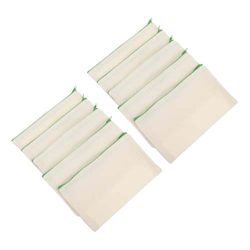 OSALADI 10 Stück Teiliges Canvas Federmäppchen Multifunktional Leer zum Bemalen Leichte Kosmetiktasche Waschbar Kreativ für DIY als für Nutzer Reißverschlussfarben Zufällige Farbe von OSALADI
