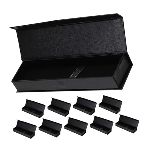 OSALADI 10 Stück Teiliges Schwarzes Flip top Stifteetui Vielseitige Stiftverpackung mit Zuverlässigem Schutz Stilvolle Präsentationsbox für Kugelschreiber Füllfederhalter und Schreibwaren OSALADI 10 Stück Teiliges Schwarzes Flip top Stifteetui Vielseitige Stiftverpackung mit Zuverlässigem Schutz Stilvolle Präsentationsbox für Kugelschreiber Füllfederhalter und Schreibwaren von OSALADI
