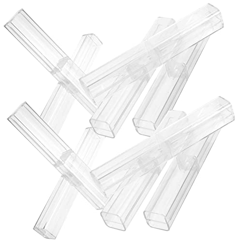 OSALADI 10 Stück Teiliges Transparente Stiftboxen für Schüler Praktische Aufbewahrung für Stifte Buntstifte und Schreibwaren für Lehrer von OSALADI