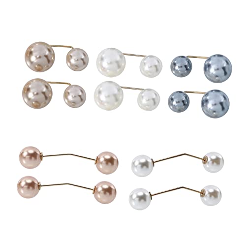 OSALADI 10Stücke Perlenbroschen Legierung für Frauen Stilvolle Sicherheitsnadeln für Pullover und Kleidung Modischer Schmuck für Partys und Besondere Anlässe von OSALADI