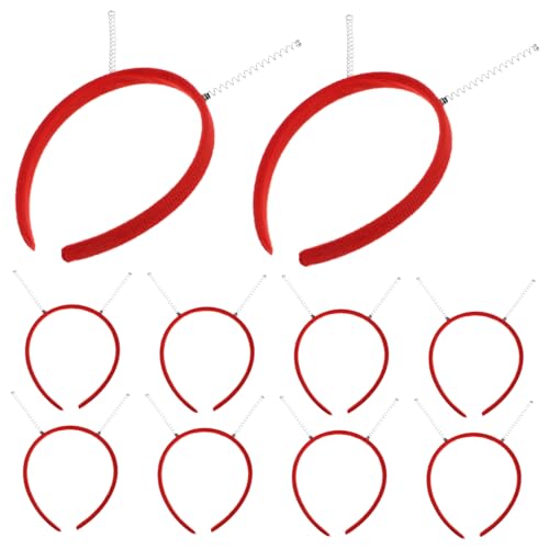 OSALADI 10stücke Teiliges Diy-stirnband-set Mit Frühlingsantennen Und Federn Originelle Party-haaraccessoires Für Frauen Multifunktionale Kopfbedeckung Für Halloween-kostüm Und von OSALADI