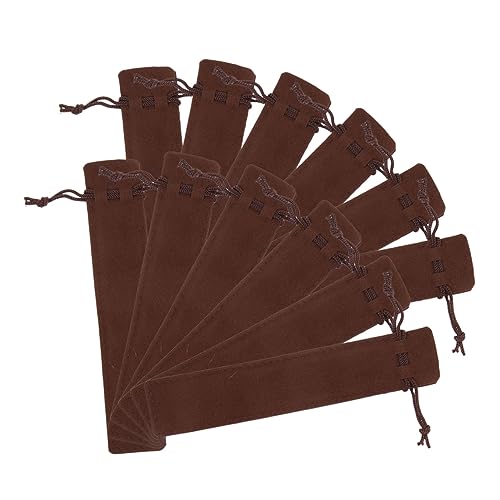 OSALADI 12stücke Tragbare Stifttasche Große Kapazität Dicke Strapazierfähige Bleistift-Tasche Mit Kordelzug Für Schule Büro Und von OSALADI