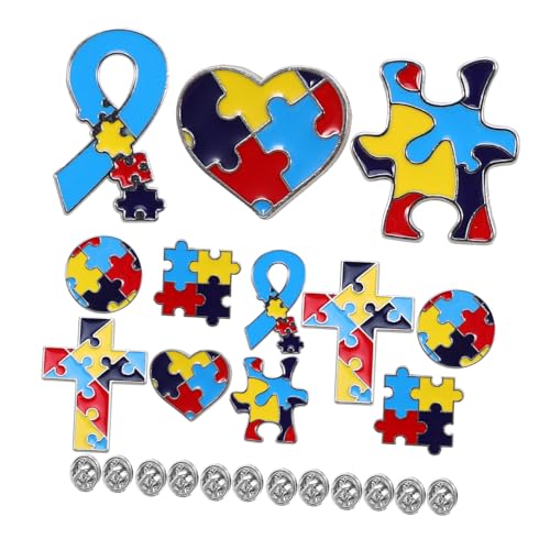 OSALADI 12 Stück Multicolor -puzzle -liebesbrosche Kragennadel Brosche Abzeichen Pins Für Rucksäcke Passende Brosche Anhängerstütze Puzzlekarte Puzzlematte Jigköpfe Metallbrosche Legierung OSALADI 12 Stück Multicolor -puzzle -liebesbrosche Kragennadel Brosche Abzeichen Pins Für Rucksäcke Passende Brosche Anhängerstütze Puzzlekarte Puzzlematte Jigköpfe Metallbrosche Legierung von OSALADI