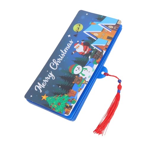 OSALADI 12 Stück Weihnachts-geldhalter mit Fächern Festliches Design mit Weihnachtsmann und Schneemann Stabiler Papier-kartenhalter für Bargeld und Geschenkkarten Praktisch für von OSALADI