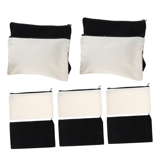 OSALADI 12stücke Kosmetiktasche Aus Segeltuch DIY-basteltasche Federmäppchen Aus Segeltuch Wärmeübertragungstasche Kosmetik-Organizer-Tasche Reisen Geschäftsreisen Camping von OSALADI
