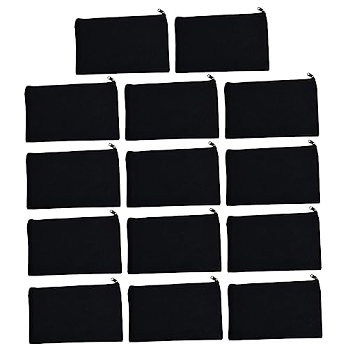 OSALADI 14 Stück Teiliges DIY Federmäppchen Canvas Reißverschluss Taschen für Kosmetik Aufbewahrung Leicht für Reisen Malen und Kreative Projekte von OSALADI
