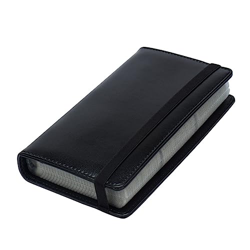 OSALADI Tragbarer Visitenkartenhalter aus PU Leder rutschfest Verschleißfest Verstellbare Konstruktion für Büro und Unterwegs von OSALADI