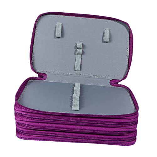 OSALADI Federmäppchen 72 Fächer Bleistifthalter für Erwachsene Oxford Stoff Organizer für Buntstifte Praktische Stiftetasche mit Griff Robust und Geräumig von OSALADI