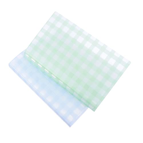 OSALADI 2 Pcs Visitenkartenhalter Organisation Aufbewahrungskarten Büro Organizer Binder Boxen Kartenhalter Visitenkartenetui Pp Blau von OSALADI