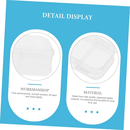 OSALADI 2 STÜCK Transparente Aufbewahrungsboxen Robustem PP Kunststoff Doppelseitig Klappbar Stifte und Kleinteile Organizer Sicher und Langlebig für Schüler und Bürobedarf von OSALADI