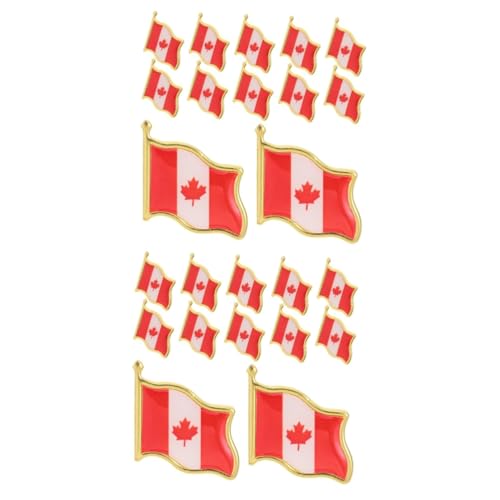 OSALADI 2 Sätze Fahnenbrosche National Stifte Stolz-flagge-pin Damit Nicht Patch Oh Ahornblattstift Ahornblatt-abzeichen Ahornblatt-brosche Rot Eisen 25 Stück * 2 von OSALADI