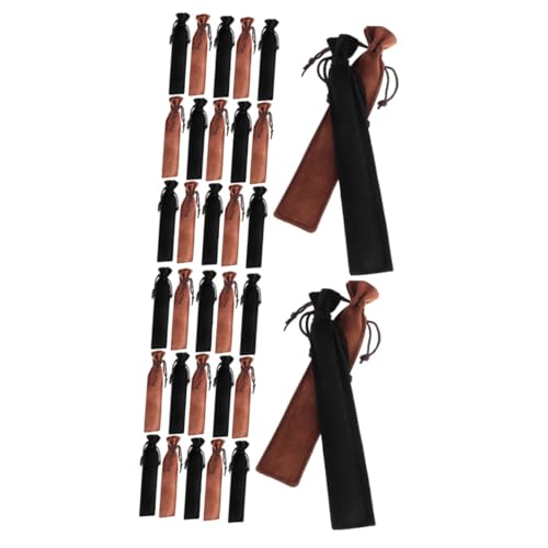 OSALADI 2 Sätze Kordelzug Stiftbeutel Aus Praktische Stifthüllen Für Einzelstifte Stiftaufbewahrung Für Schule Und 20 Stück * 2 von OSALADI