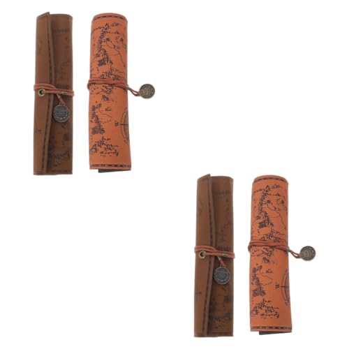 OSALADI 2 Sätze Retro Canvas Pen Bag Federmäppchen Für Gesteppt Veranstalter Schreibwaren Tragbar Bleistift-Organizer Etui Bleistift Aufbewahrungstasche Bleistifthalter Leder 2 Stücke * 2 OSALADI 2 Sätze Retro Canvas Pen Bag Federmäppchen Für Gesteppt Veranstalter Schreibwaren Tragbar Bleistift-Organizer Etui Bleistift Aufbewahrungstasche Bleistifthalter Leder 2 Stücke * 2 von OSALADI