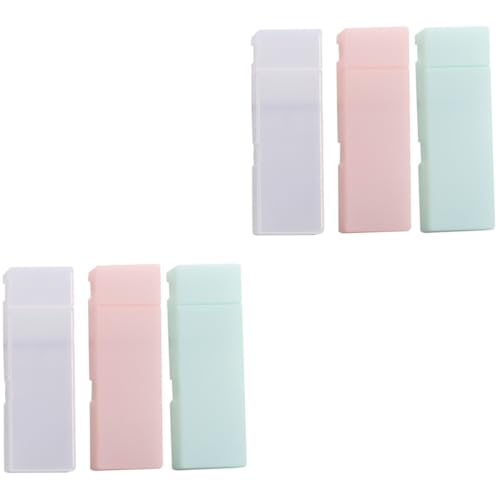 OSALADI 2 Sätze Teiliges Kunststoff Federmäppchen Halbtransparentes Mattes Aufbewahrungsetui Für Stifte Für Schüler Und Studenten Langlebig Und Praktisch Für Kleine 3 Stücke * 2 von OSALADI