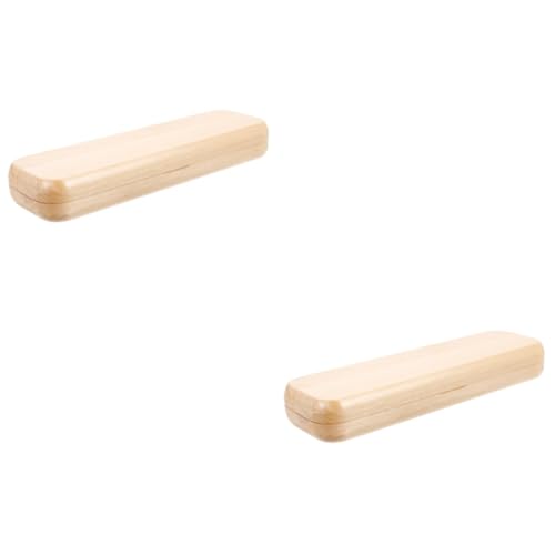 OSALADI 2 Stück Fachmännischer Holzstiftetui Leichter und Tragbarer Stifthalter Retro Design für Elegante Präsentation Familie und Freunde Stabile Aufbewahrung für Füllfederhalter und von OSALADI