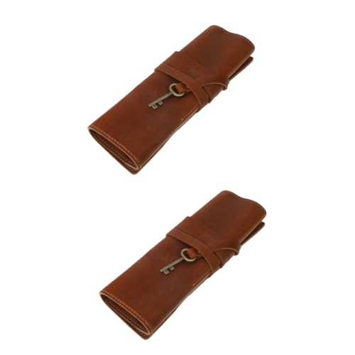 OSALADI 2 Stück Stift Vorhangstiftbeutel Tragbar Netter Bleistiftbeutel Kind Wickeln organisieren Federmäppchen Bleistifte Tasche Rollmäppchen Tasche für Stifte Crazy-Horse-Leder OSALADI 2 Stück Stift Vorhangstiftbeutel Tragbar Netter Bleistiftbeutel Kind Wickeln organisieren Federmäppchen Bleistifte Tasche Rollmäppchen Tasche für Stifte Crazy-Horse-Leder von OSALADI