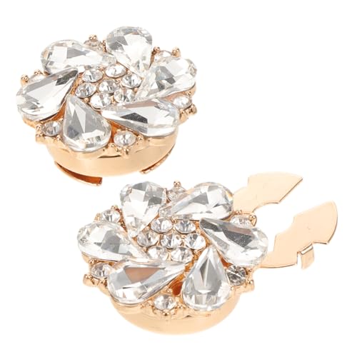 OSALADI 2 Stück Strass Knopfüberzüge Damen Hemd Ärmelknöpfe Verstellbare Manschetten-accessoires für Blusen Kreative DIY Kleidung Verzierung Elegant und Sicher von OSALADI