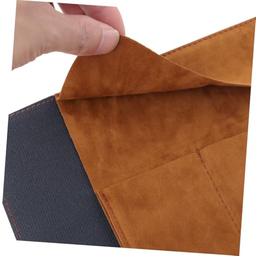 OSALADI 2 Stück Teiliges Pu Leder Federmäppchen Große Kapazität Rollbarer Stiftehalter Vintage Design Strapazierfähiger Stift Organizer für Schule Künstler und Reise Braun und Dunkelbraun von OSALADI