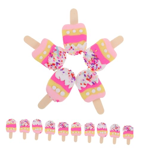 OSALADI 20 Stück Haarschmuck Cabochon Anhänger Scrapbook Verzierungen Süßigkeiten Anhänger Flache Rückseite Zum Basteln Streusel Bastelbedarf Für Haarschleifen von OSALADI