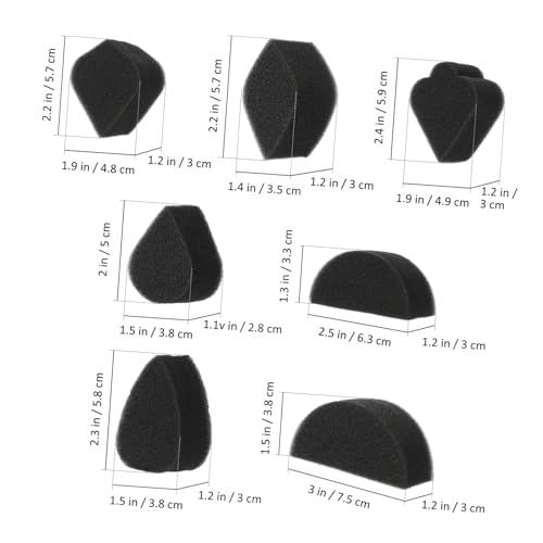 OSALADI 28stücke Gesichtsmalerei-schwämme Künstler-malschwammblöcke Schwamm-malpinsel Aquarell-malschwämme Für Gesichtsbemalung Tropfenschwamm Bastelschwämme Make-up-schwamm von OSALADI