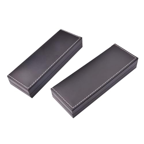 OSALADI 2Er-Packung Geschenkstiftschachtel schreibwaren Bleistifthalter Stiftbehälter Federmäppchen Black von OSALADI
