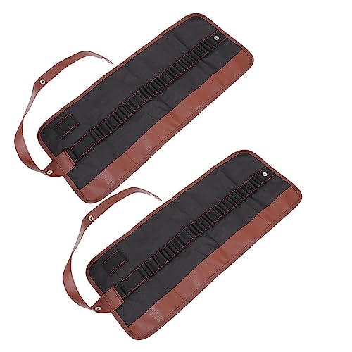 OSALADI 2stücke Canvas Bleistift Organizer Mit Großer Kapazität Praktische Federmappe Für Zeichnungsstifte Für Studenten Und Künstler Vielseitig Einsetzbar Stilvolles Design von OSALADI