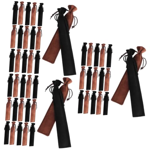 OSALADI 3 Sätze Teiliges Kordelzug Stifttaschen Aus Dickem Und Platzsparende Federtaschen Für Stifte Bleistifte Für Schule 20 Stück * 3 von OSALADI