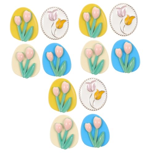 OSALADI 3 Sätze Tulpenblumenschnalle Knopf Kleidung Dekorative Knöpfe Tasten Knöpfe Zum Nähen Pulloverknöpfe Knöpfe Zum Annähen Von Blumen Modische Nähknöpfe Zinklegierung 4 Stück * 3 von OSALADI