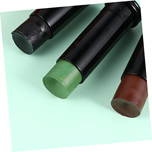 OSALADI 3 Stück Camouflage Gesicht Farbe Sticks Schwarz Braun Grün Langlebige Leicht zu Reinigende Tarnfarbe für Mann und Frau für Jagd Rollenspiel Halloween Make Up von OSALADI