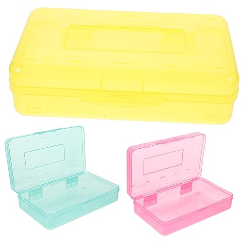 OSALADI 3stücke Teiliges Kunststoff Stiftebox Multifunktionaler Organizer Für Schüler Transparente Federmäppchen Grün Rot Und Gelb Für Stifte Radiergummis Und Schreiber OSALADI 3stücke Teiliges Kunststoff Stiftebox Multifunktionaler Organizer Für Schüler Transparente Federmäppchen Grün Rot Und Gelb Für Stifte Radiergummis Und Schreiber von OSALADI