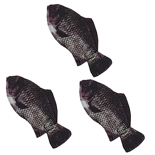 OSALADI 3 Stück Fisch Form Federmäppchen Wasserdichtes Langlebiges Schreibwaren Etui Geräumige Stifttasche für Mäppchen für Schule und Büro Leicht zu Tragen von OSALADI