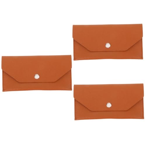OSALADI 3 Stück Geldbörse mit Geldumschlag Kartenhalter Beutel schlank Geldbrieftasche Business Wallet Brieftasche im Freien Kartentasche Gürtelgeldbörse Geldbörse mit Knöpfen Pu Braun OSALADI 3 Stück Geldbörse mit Geldumschlag Kartenhalter Beutel schlank Geldbrieftasche Business Wallet Brieftasche im Freien Kartentasche Gürtelgeldbörse Geldbörse mit Knöpfen Pu Braun von OSALADI