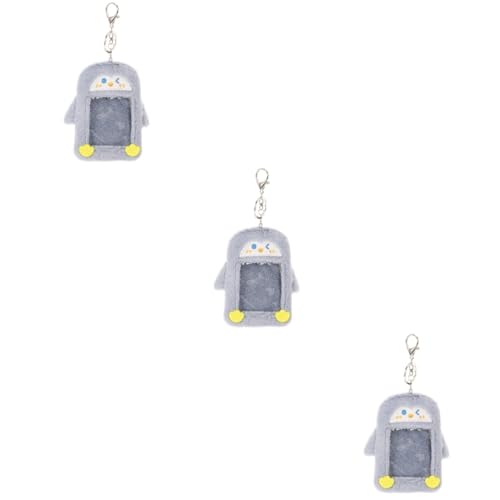 OSALADI 3 Stück Plüsch Kartenhülle Pinguin für Schüler Kartenhülle Süßes Design für Spielkarten Visitenkarten und Postkarten von OSALADI