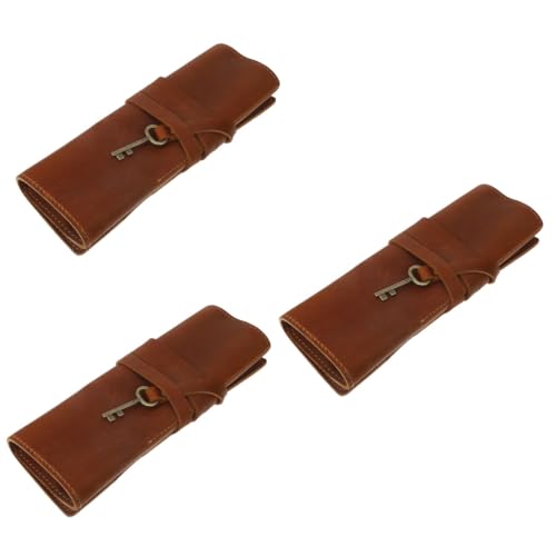 OSALADI 3 Stück Stift Vorhangstiftbeutel Kind Netter Bleistiftbeutel Organisieren Wickeln Tragbar Stifttaschen Stiftverpackung Mäppchen Zeichentasche Stifte Beutel Crazy-Horse-Leder OSALADI 3 Stück Stift Vorhangstiftbeutel Kind Netter Bleistiftbeutel Organisieren Wickeln Tragbar Stifttaschen Stiftverpackung Mäppchen Zeichentasche Stifte Beutel Crazy-Horse-Leder von OSALADI