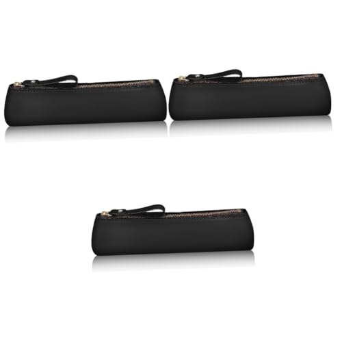 OSALADI 3 Stück Stiftspeicherbeutel Tasche Reisen Kleiner Beutel schlank Federmäppchen Leder Stiftetui aus Leder Bleistiftbeutel klein Federmäppchen aus Briefpapierbeutel Beutel von OSALADI