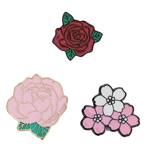 OSALADI 3 Stücke Mädchen Blumen Abzeichen Kleiner Blumen Anstecker Brosche für Kleidung Vielseitig Einsetzbar Leicht und Kompakt für und Tanzpartys von OSALADI